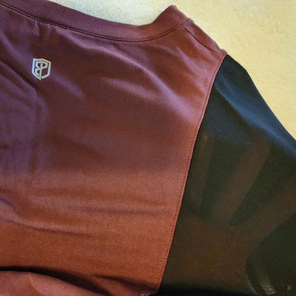 Born Primitive Boxy Cropped Shirt with Mesh Sleeves - Picture 2 of 3